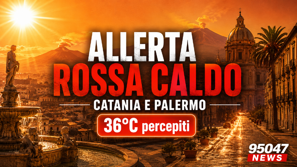 Caldo, pure  domani allerta rossa a Catania e Palermo: percepiti fino a 36 gradi - 