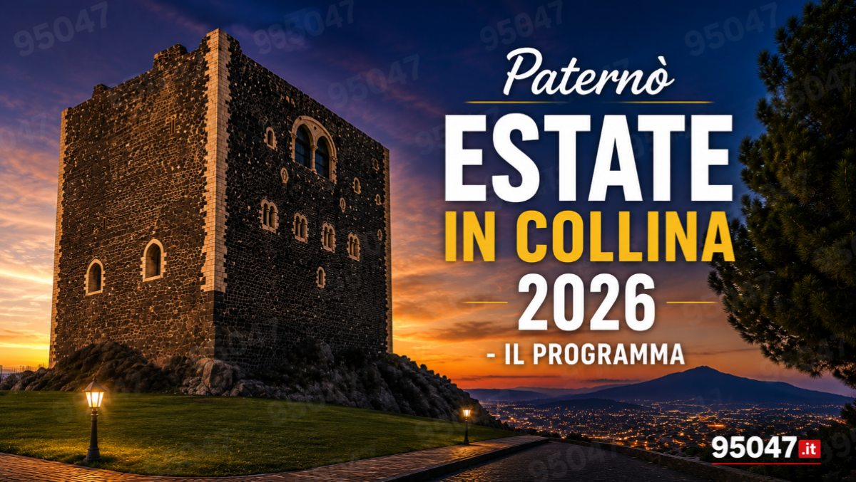 Paternò, ecco il cartellone dell'Estate in Collina 2026: tutti gli spettacoli in programma