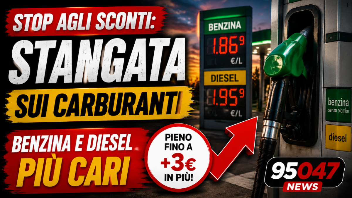 Stop agli sconti: da domani stangata sui carburanti, benzina e diesel più cari - 