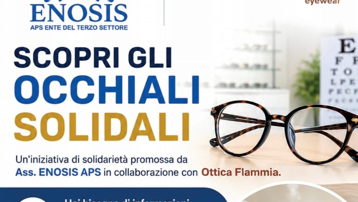 Paternò, nasce il progetto “Occhiali Solidali”: Enosis al fianco delle famiglie in difficoltà - 