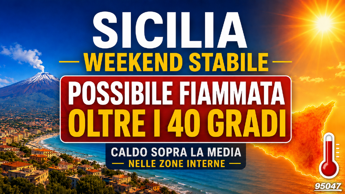 Sicilia, il caldo alza la voce: weekend stabile, poi possibile fiammata oltre i 40 gradi - 