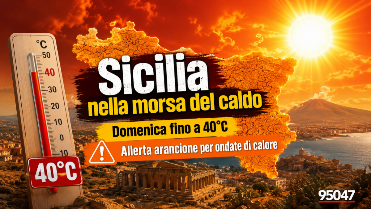 Sicilia nella morsa del caldo: domenica fino a 40°C, allerta arancione per ondate di calore - 