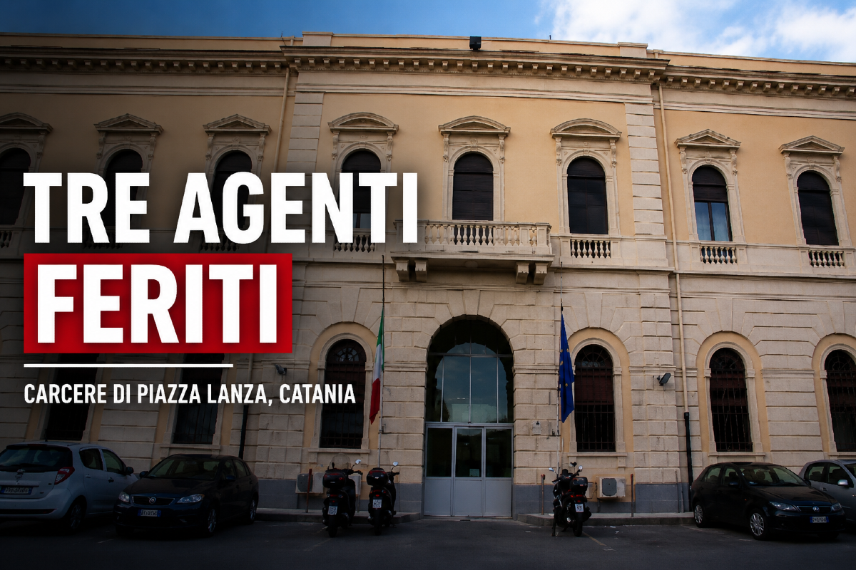 Catania, detenuto aggredisce tre agenti della Polizia penitenziaria a Piazza Lanza: sono rimasti feriti - 