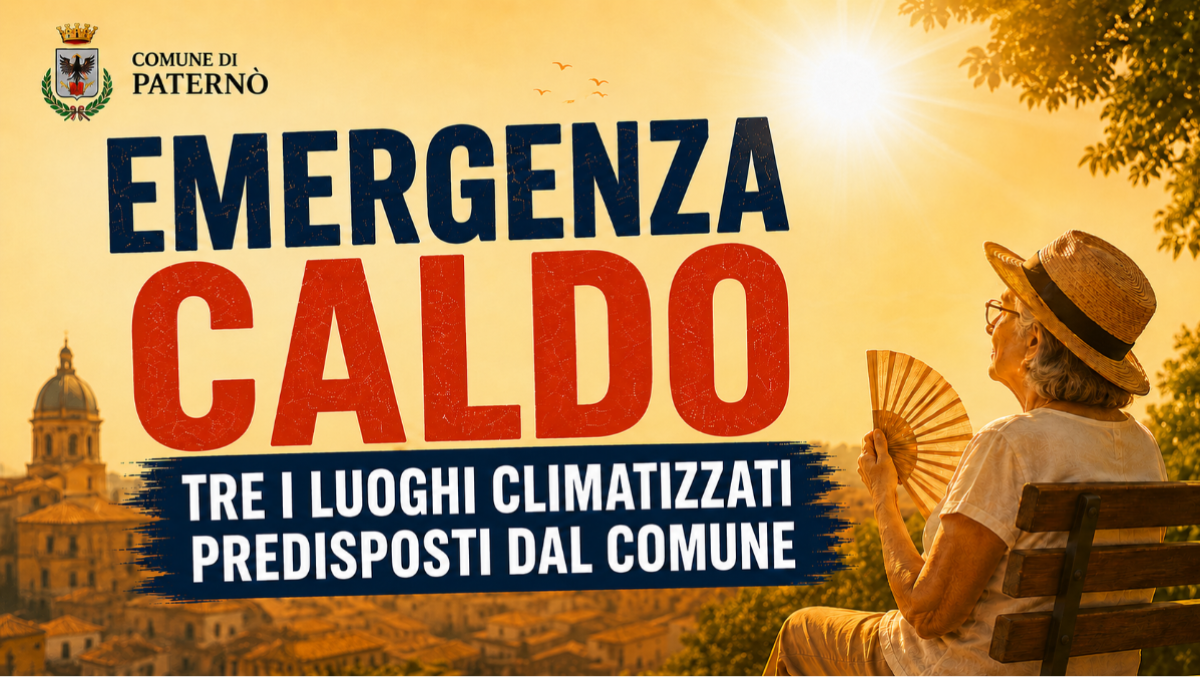 Paternò, emergenza caldo: il Comune apre tre spazi climatizzati, ecco dove si trovano - 