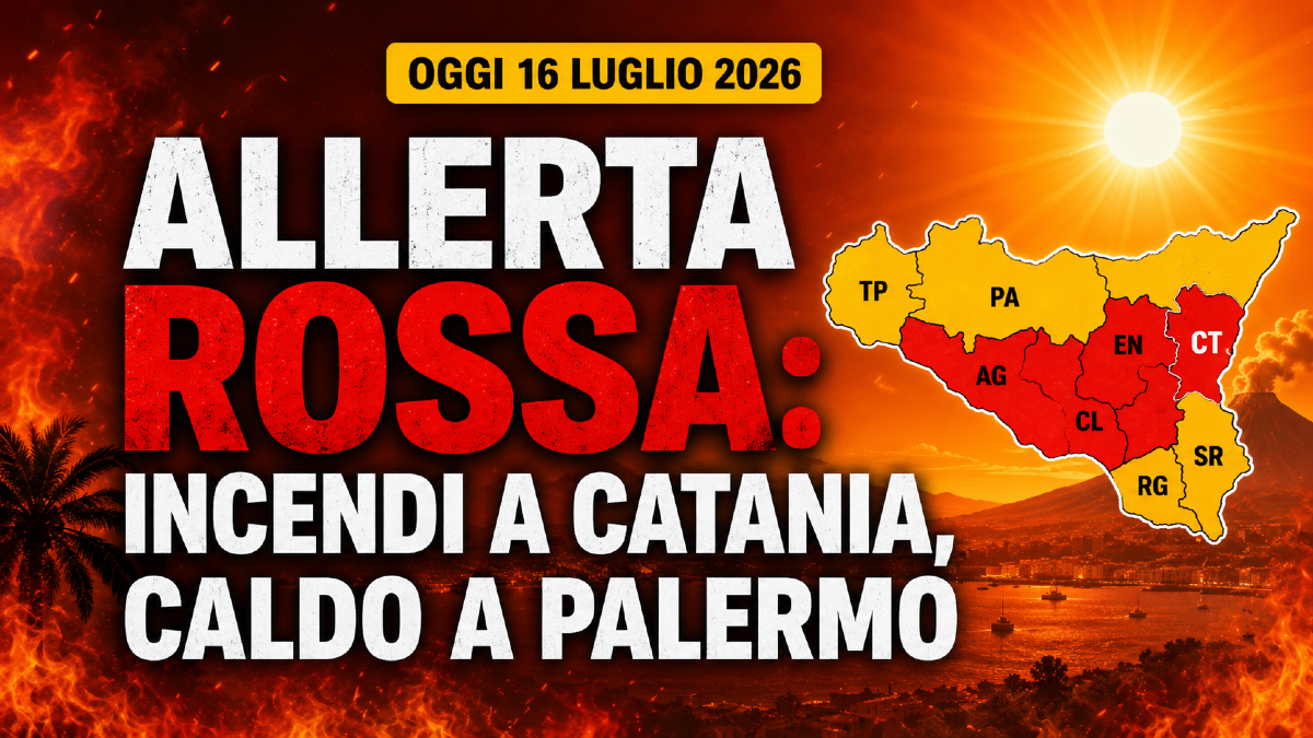 Oggi doppia allerta in Sicilia: rischio incendi rosso a Catania, caldo da bollino rosso a Palermo - 