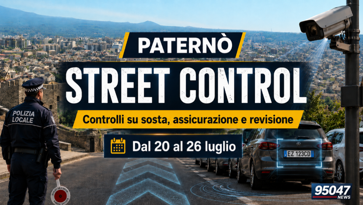 Paternò, da lunedì Street Control in Corso del Popolo: controlli su revisione e assicurazione - 