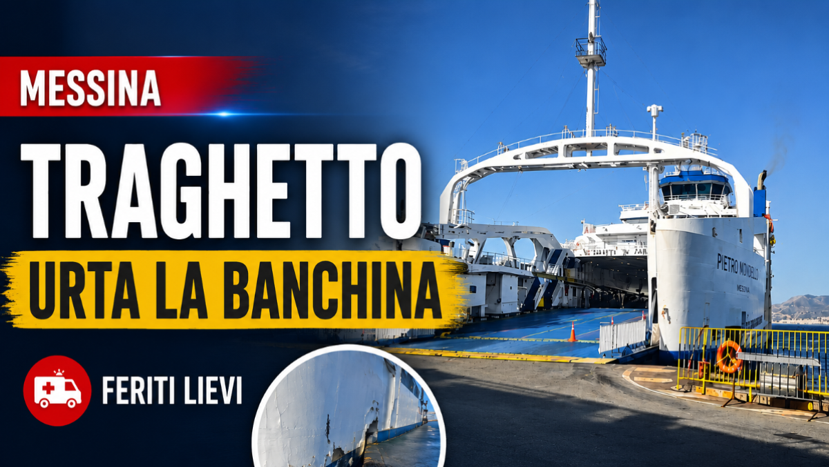 Paura al porto di Messina: traghetto urta la banchina durante l'attracco, sei feriti  - 