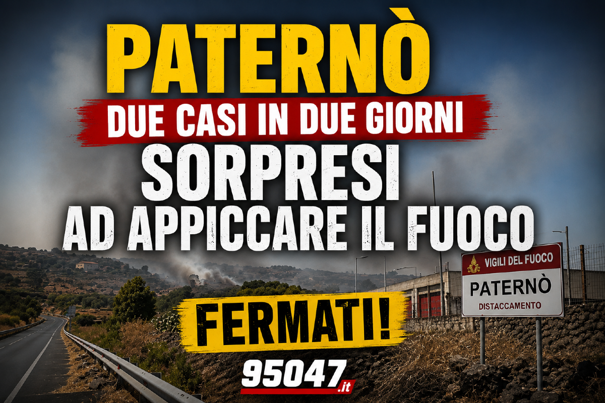 Paternò, due piromani sorpresi in due giorni: uno fermato dai Vigili del Fuoco, l'altro inseguito dai residenti