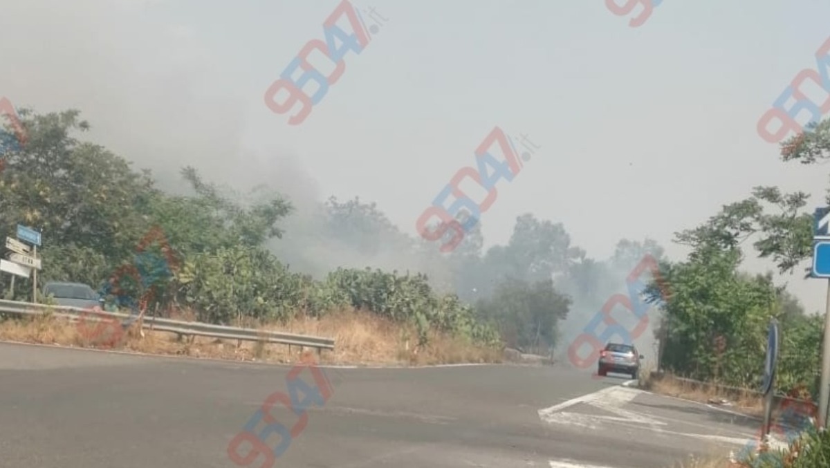 ++ ULTIM’ORA – Incendi nel comprensorio: sterpaglie in fiamme a Belpasso e lungo la SS284 - 