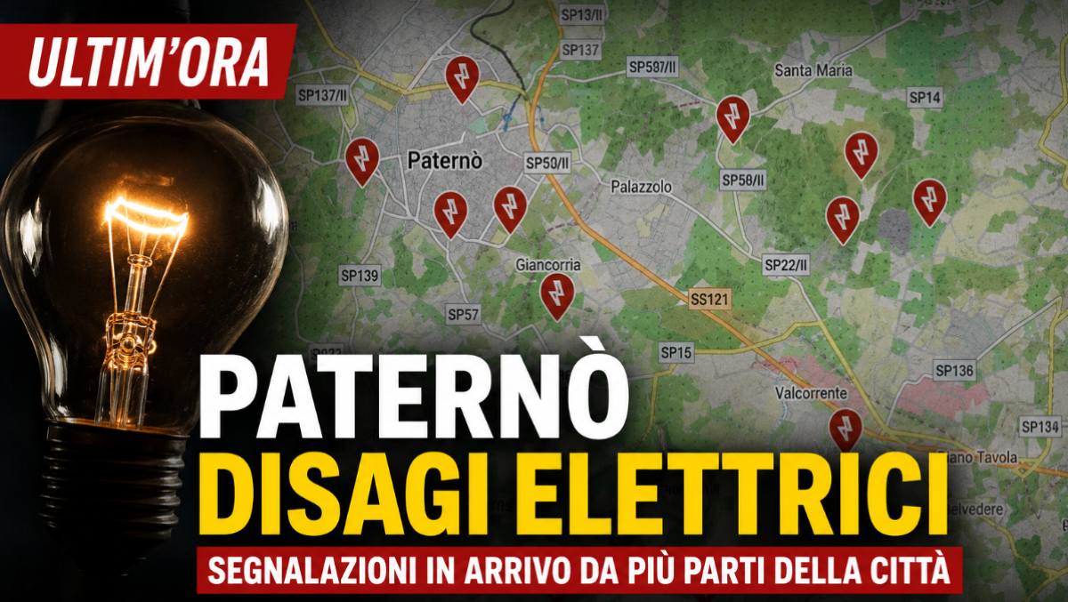 🔴 Paternò, ancora blackout oggi: segnalazioni da più parti della città - 