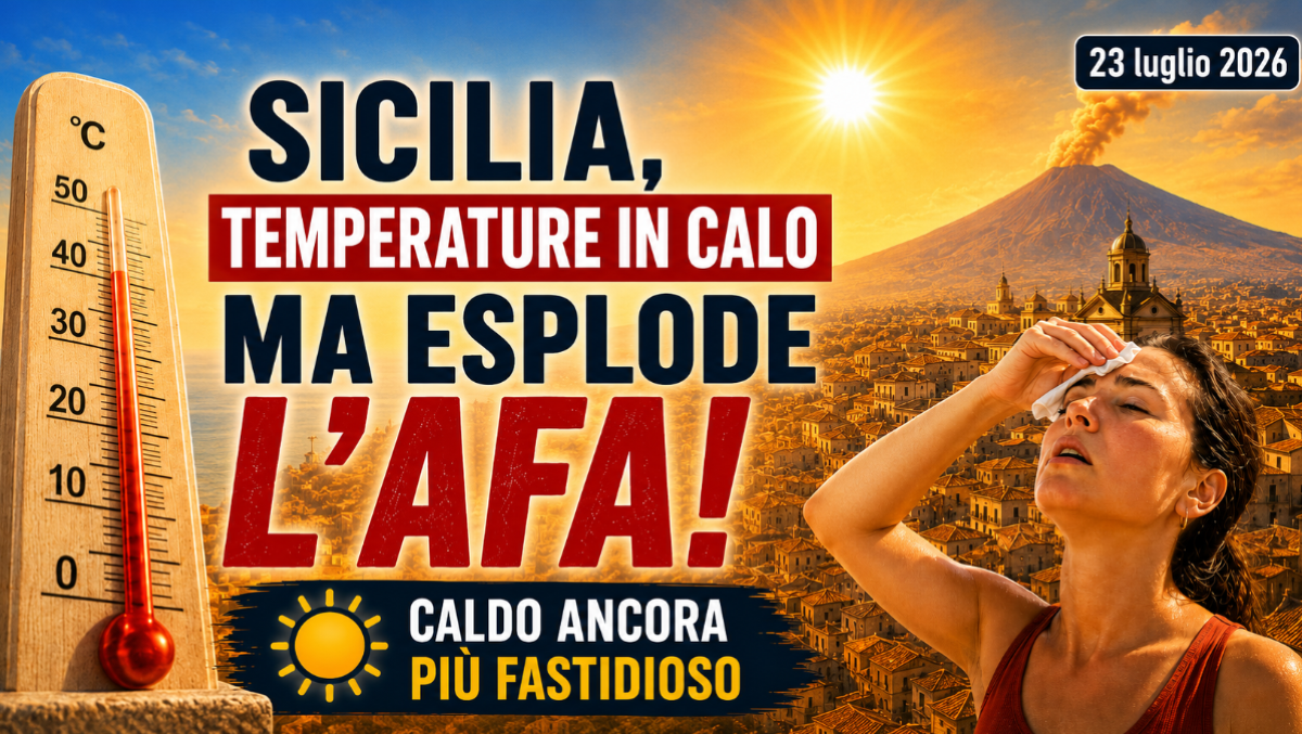 Sicilia, temperature in calo ma esplode l’afa: oggi il caldo sarà ancora più fastidioso - 