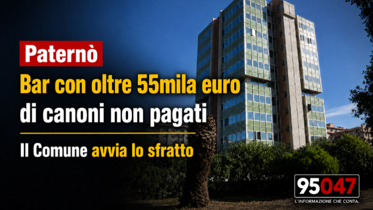 Paternò, bar con oltre 55mila euro di canoni non pagati: il Comune avvia lo sfratto - 