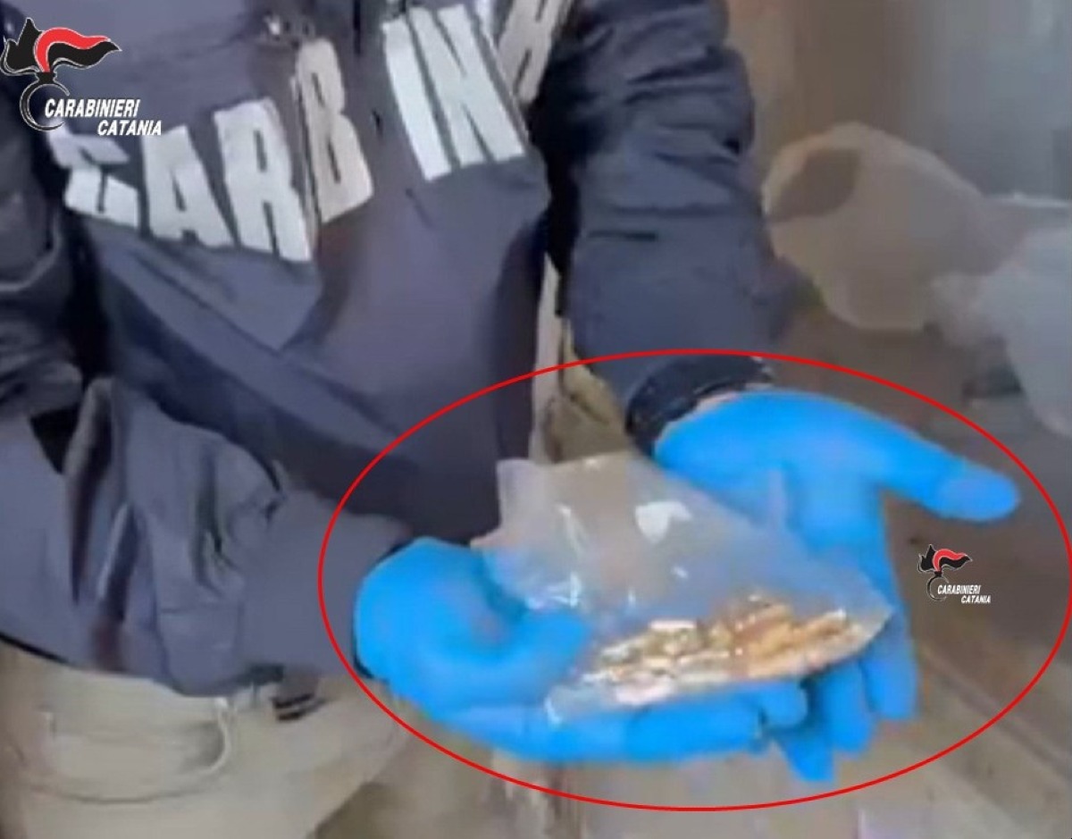 San Cristoforo, scoperto un deposito della droga: oltre 1 kg di cocaina, 44 cartucce e un silenziatore sequestrati - 
