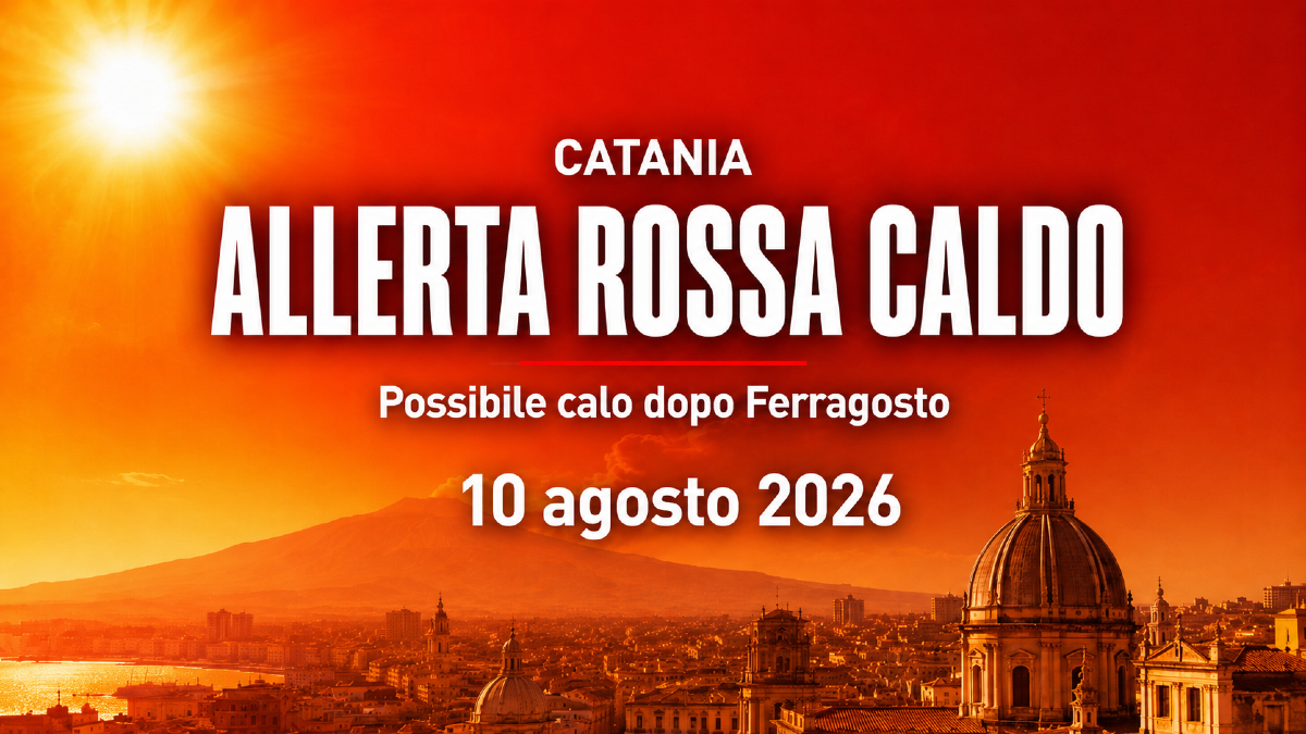 Afa e caldo estremo a Catania: oggi allerta rossa, dopo Ferragosto possibile calo delle temperature - 