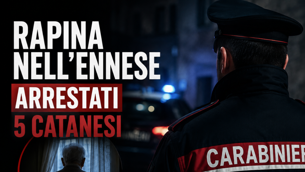 Rapina a un anziano nell’Ennese: arrestati cinque catanesi - 