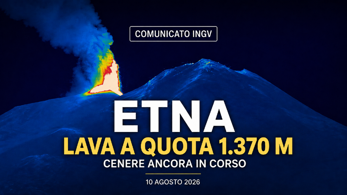 Etna, la lava scende fino a quota 1.370 metri: superata Rocca delle Palombe, continua la ricaduta di cenere - 