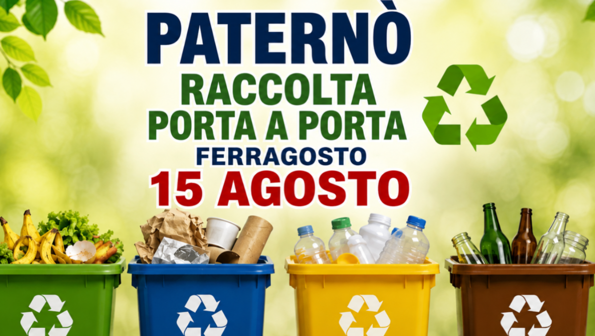 Paternò, raccolta porta a porta a Ferragosto: l’avviso di Dusty - 