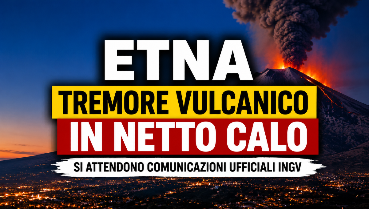 Etna, tremore vulcanico in netto calo: si attendono le comunicazioni ufficiali dell’INGV - 