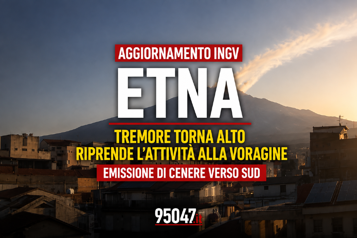 Etna, nuovo aggiornamento INGV nella notte: tremore torna alto e riprende l’attività alla Voragine - 