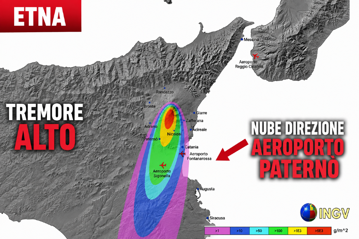 🛑🛑 Etna, nuova intensificazione: scatta l’allarme per possibili fontane di lava, tremore alto e cenere in direzione Paternò e aeroporto - 