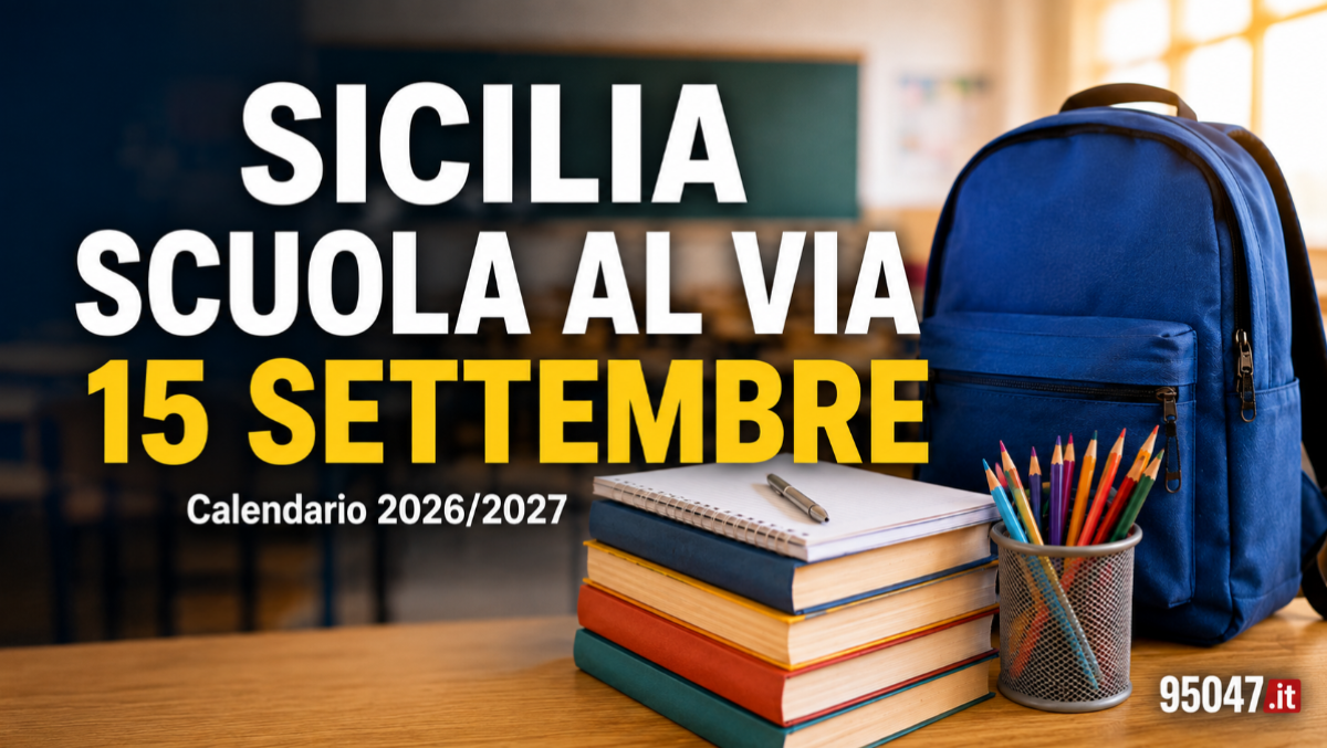 Sicilia, conto alla rovescia per il ritorno a scuola: si riparte il 15 settembre, ecco tutte le vacanze  26/ 27 - 