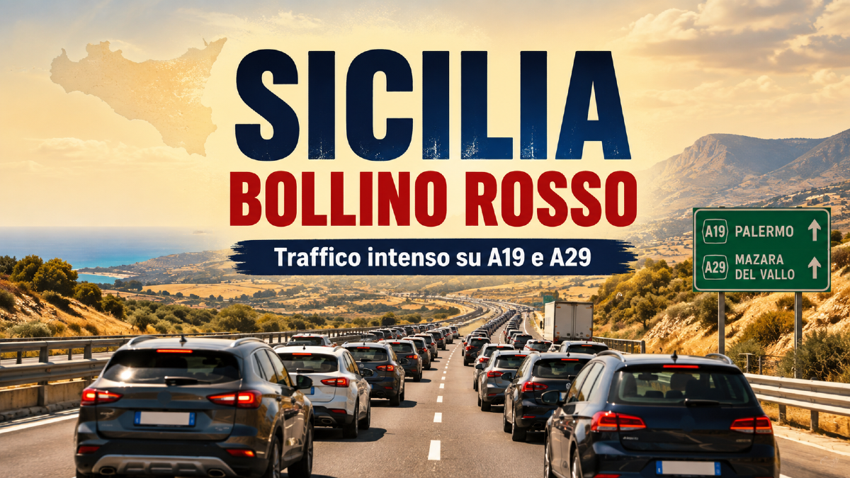Sicilia, weekend da bollino rosso: scatta il controesodo, traffico intenso su A19 e A29 - 