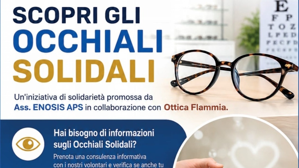 Paternò, al via “Occhiali Solidali”: il progetto di ENOSIS per aiutare persone e famiglie - 