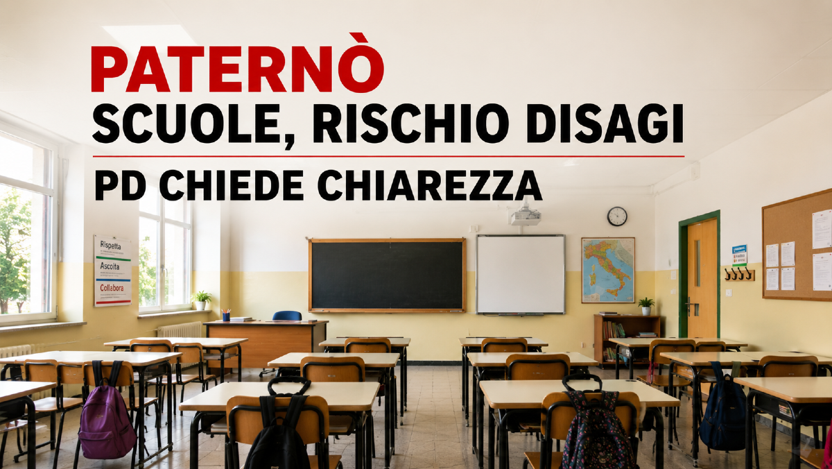 Paternò, scuole verso la riapertura tra lavori e possibili disagi: il PD chiede chiarezza ai Commissari - 