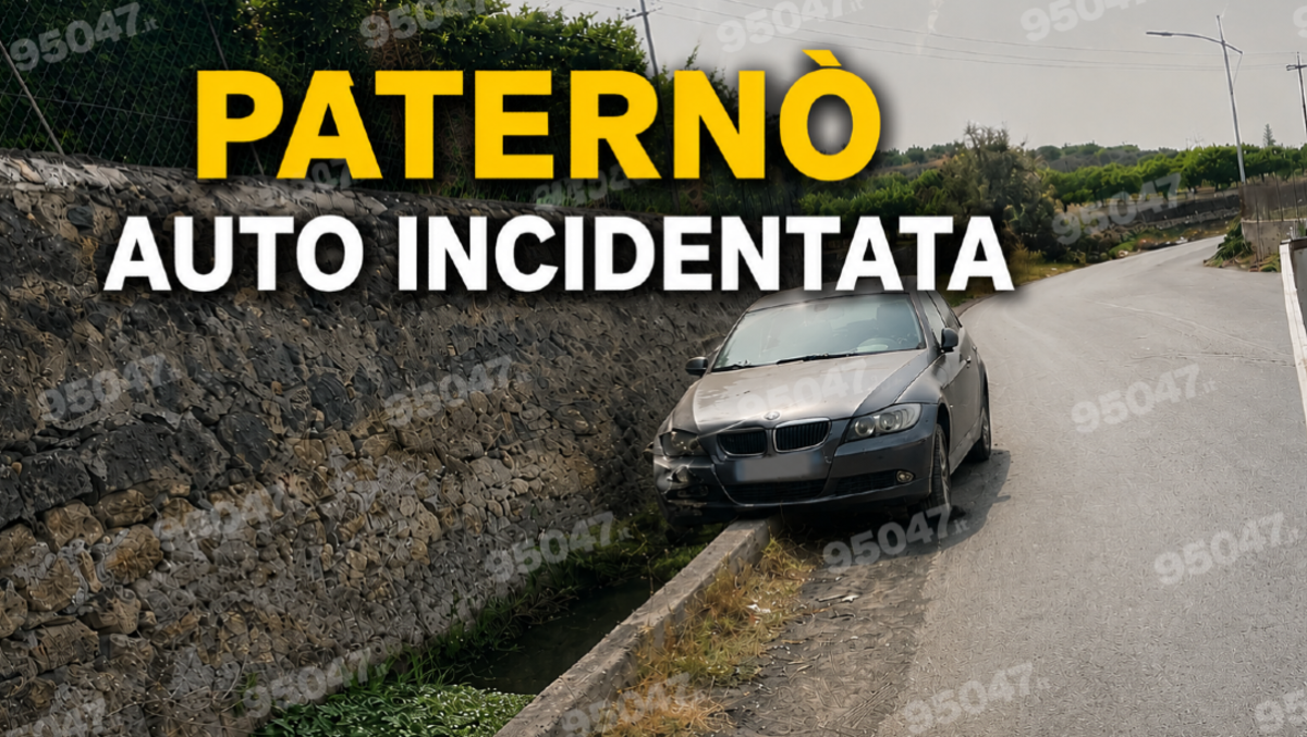 Paternò, auto danneggiata in contrada Gianferrante: il mezzo a ridosso del canale - 