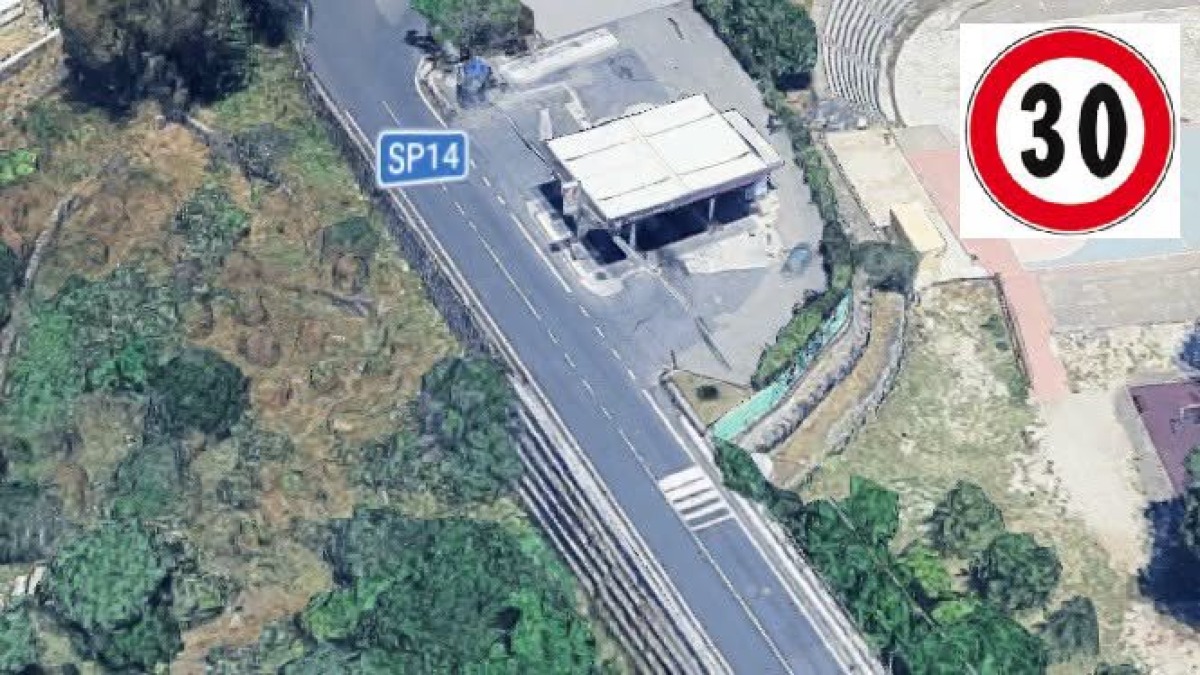 Belpasso, limite di 30 km/h sulla S.P. 14 Piano Tavola-Belpasso per un anno: fino al 31 agosto 2027 - 