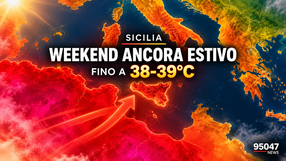 SICILIA, WEEKEND ANCORA ESTIVO: FINO A 38-39°C NEL CATANESE, DOPO IL 10 POSSIBILE SVOLTA - 