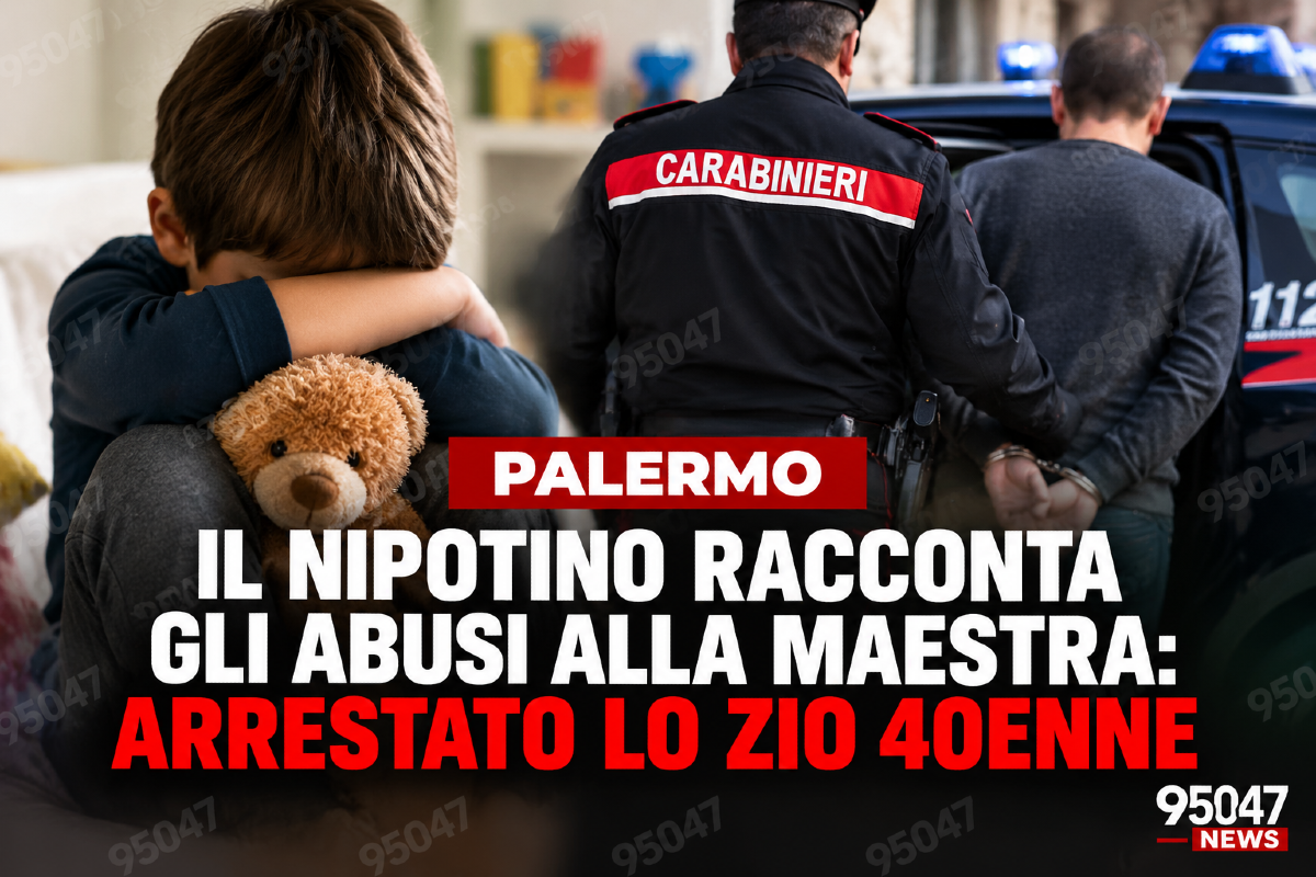 PALERMO, IL NIPOTINO RACCONTA GLI ABUSI ALLA MAESTRA: ARRESTATO LO ZIO 40ENNE - 