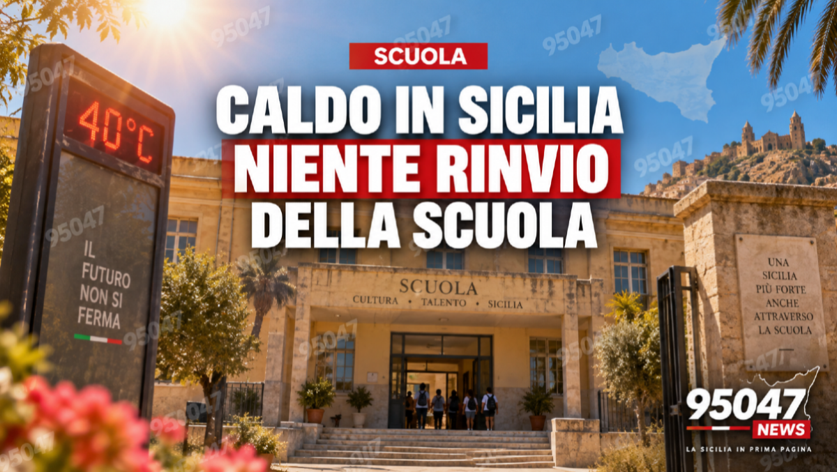 CALDO IN SICILIA, NIENTE RINVIO DELLA SCUOLA: LE LEZIONI PARTIRANNO REGOLARMENTE - 