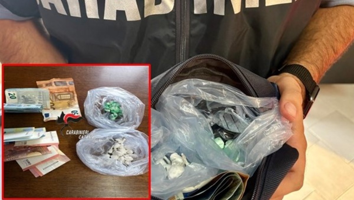 Catania, arrestato 42enne: nel borsello quasi 60 dosi di cocaina e crack - 