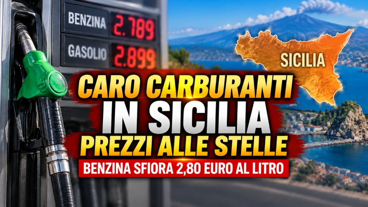Caro carburanti, in Sicilia prezzi alle stelle: benzina sfiora 2,80 euro al litro - 