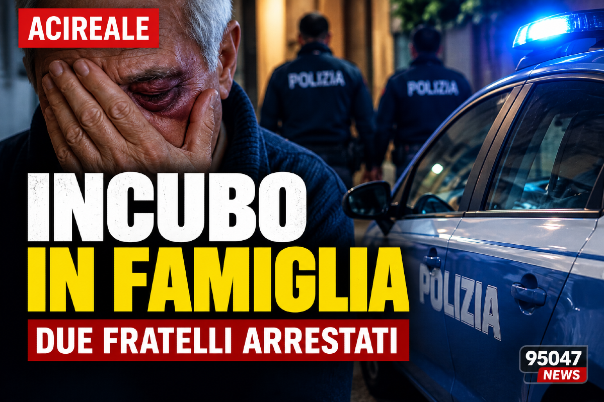 Acireale, incubo in famiglia: due fratelli arrestati per maltrattamenti ai genitori - 