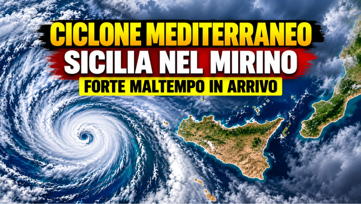 SICILIA, OCCHI PUNTATI SUL CANALE DI SICILIA: POSSIBILE CICLONE MEDITERRANEO IN ARRIVO - 