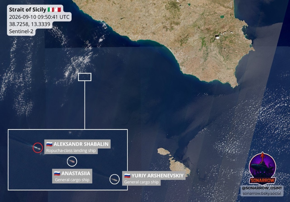 NAVI RUSSE CON PRESUNTI MEZZI MILITARI A SUD DELLA SICILIA: MONITORAGGIO DELL’AERONAUTICA - 