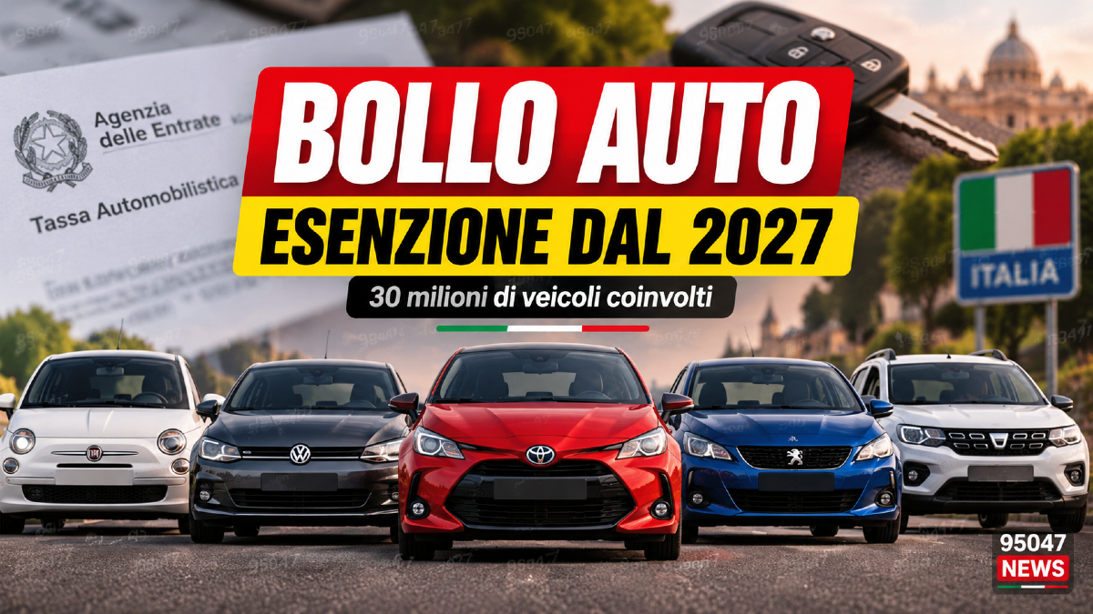 Bollo auto, rivoluzione dal 2027: 30 milioni di veicoli verso l’esenzione, ecco chi non pagherà più - 