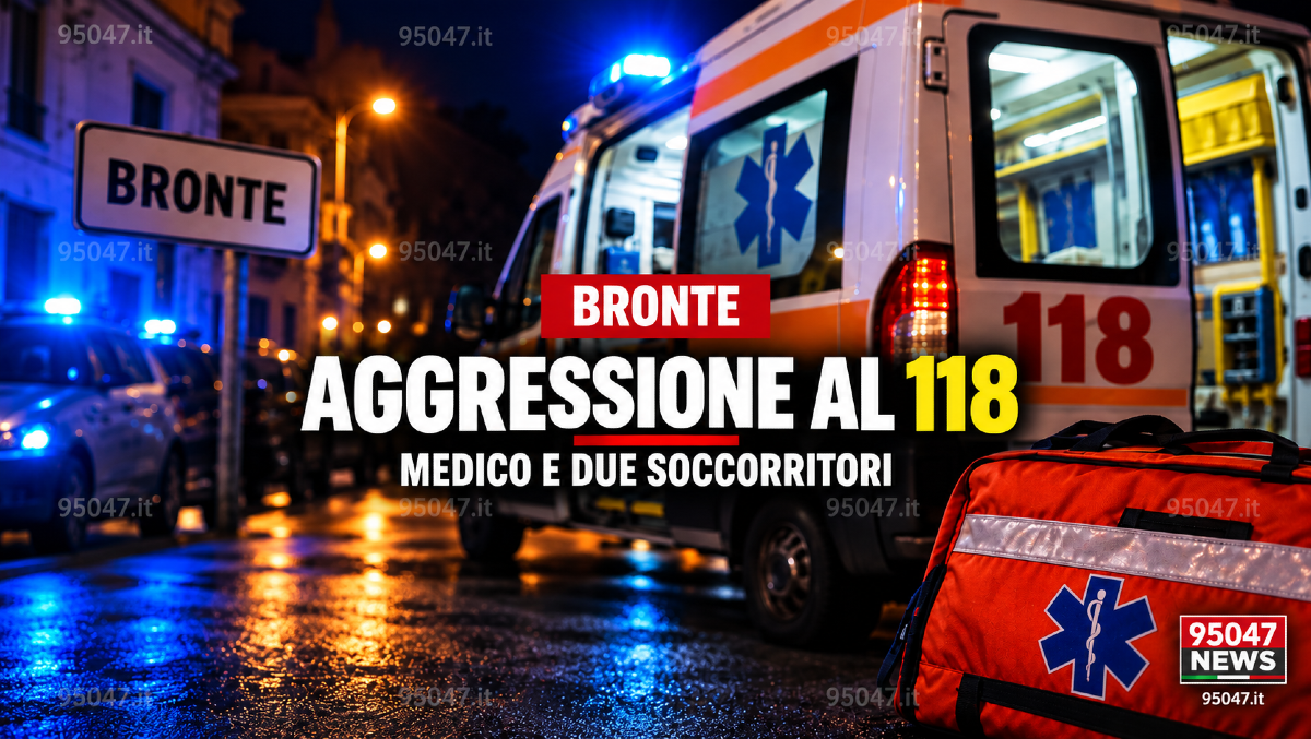 Bronte, cade dalla bici e aggredisce medico e due soccorritori del 118 intervenuti per aiutarlo - 