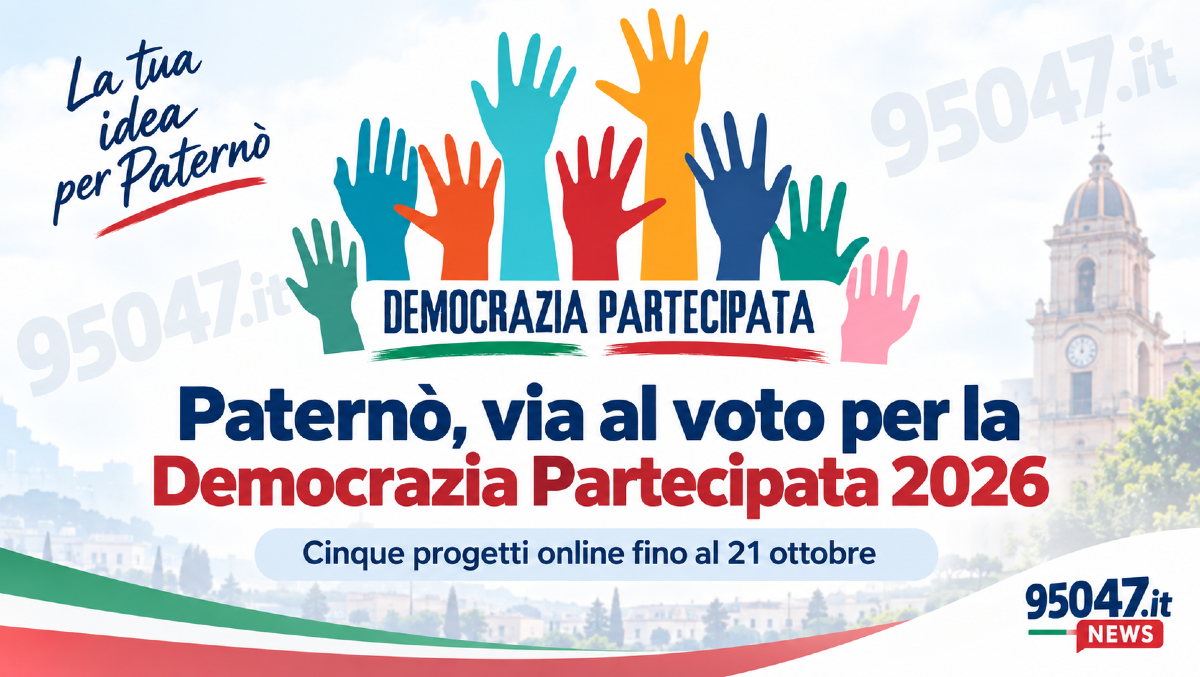 Paternò, scegli il progetto da finanziare: aperte le votazioni, ecco i 5 in gara - 