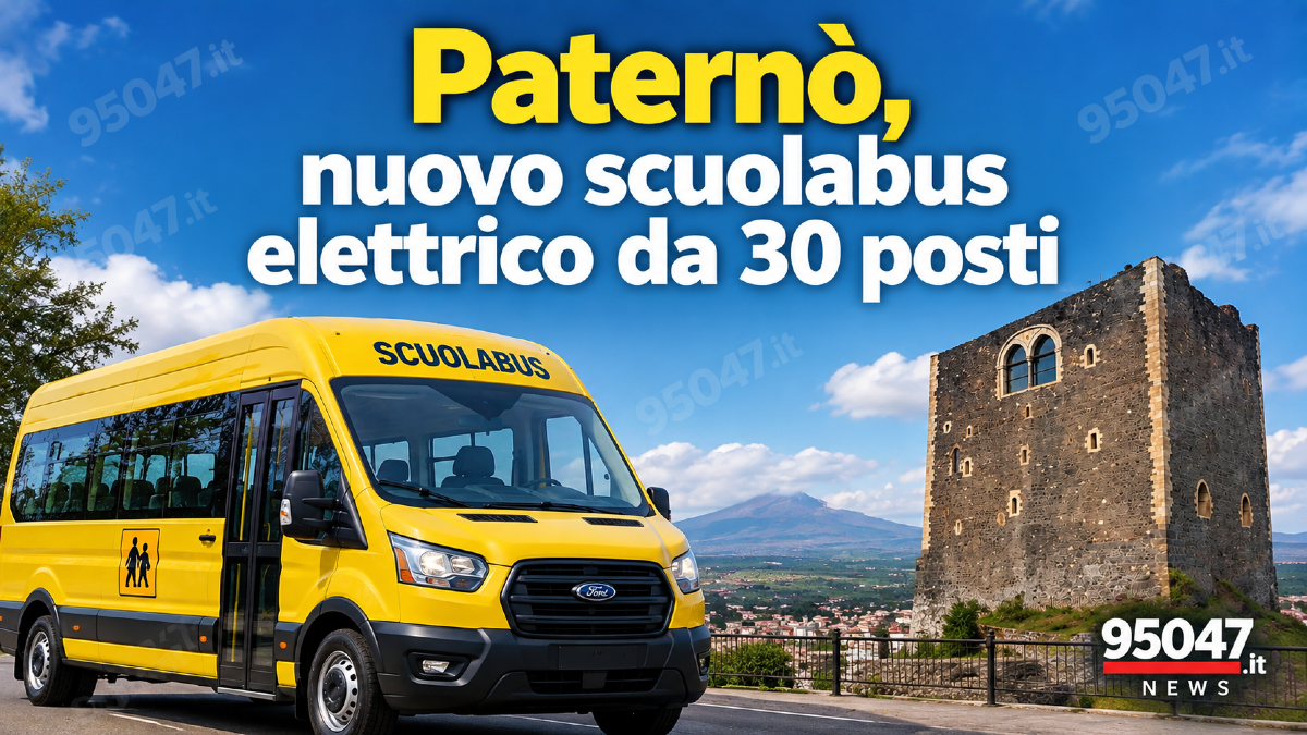 Paternò, arriva un nuovo scuolabus elettrico da 30 posti: investimento da 117 mila euro - 