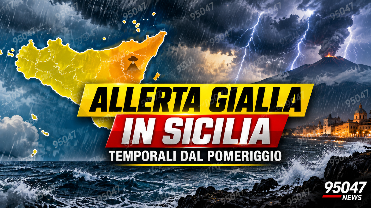 SICILIA, ALLERTA GIALLA: DAL POMERIGGIO TEMPORALI E GRANDINE, OCCHI SULL’ETNEO - 