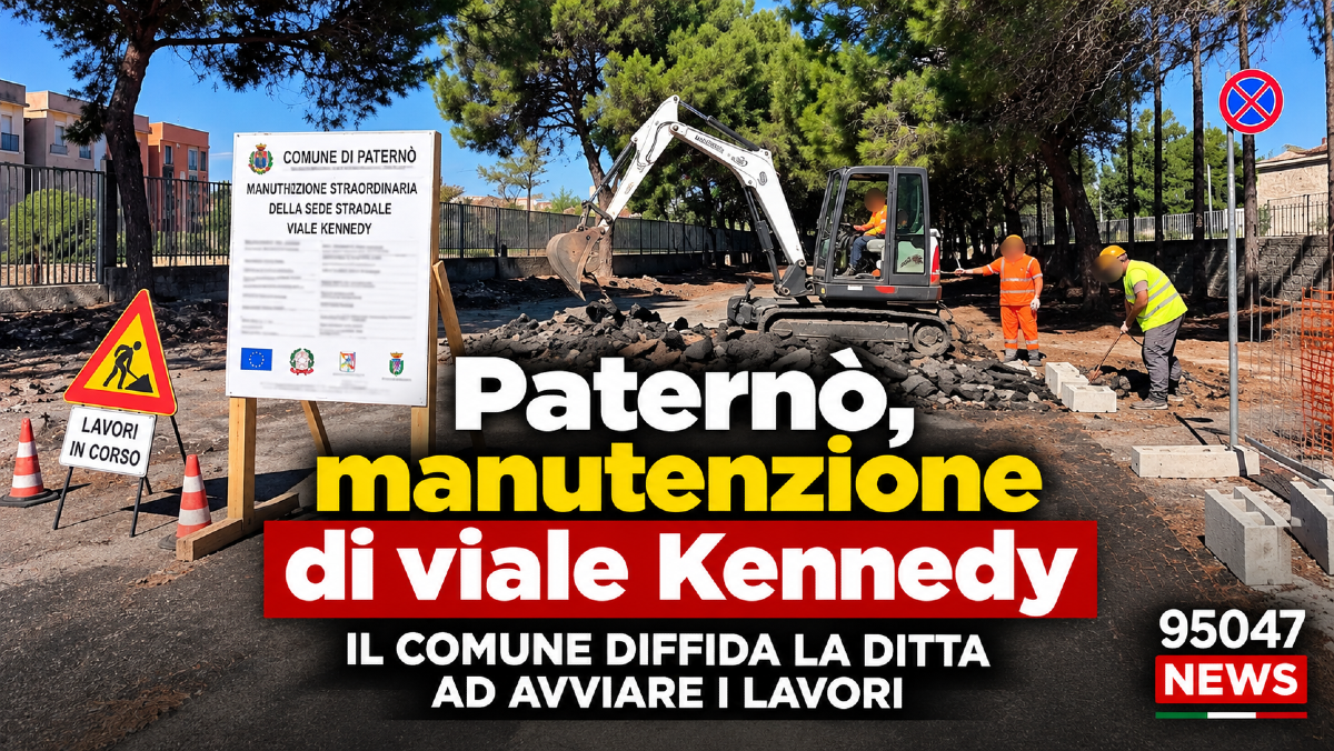 Paternò, viale Kennedy: il Comune diffida la ditta ad avviare subito i lavori - 
