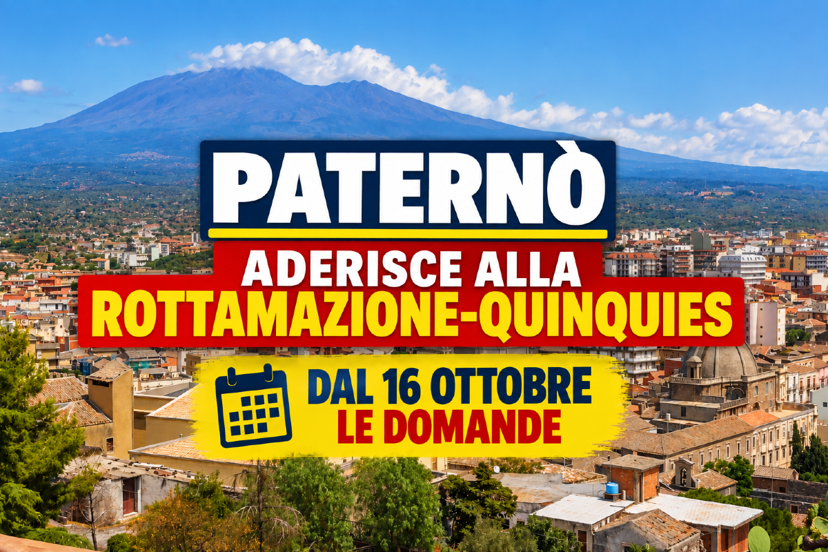Paternò aderisce alla Rottamazione-quinquies: sanatoria sui tributi locali, domande dal 16 ottobre - 