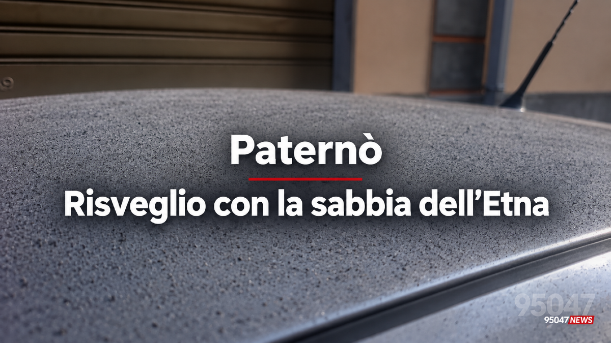 Paternò, risveglio con la sabbia dell’Etna: auto ricoperte da un sottile strato di cenere - 