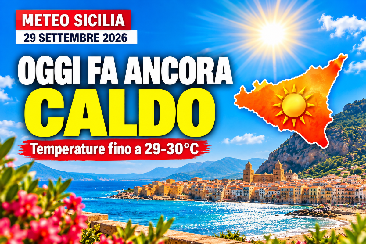 Sicilia, oggi sembra ancora estate: caldo e temperature vicine ai 30 gradi - 