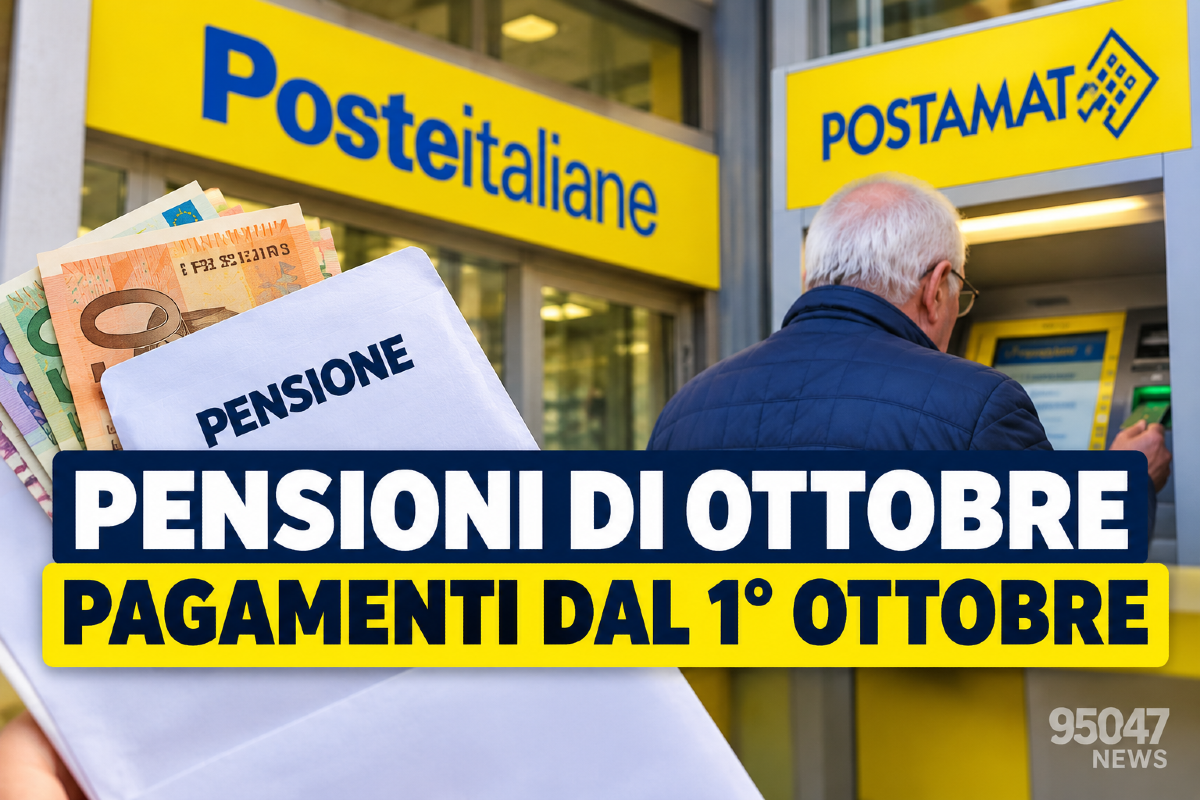 Pensioni di ottobre, pagamenti dal 1° ottobre: 127 uffici postali nel Catanese - 