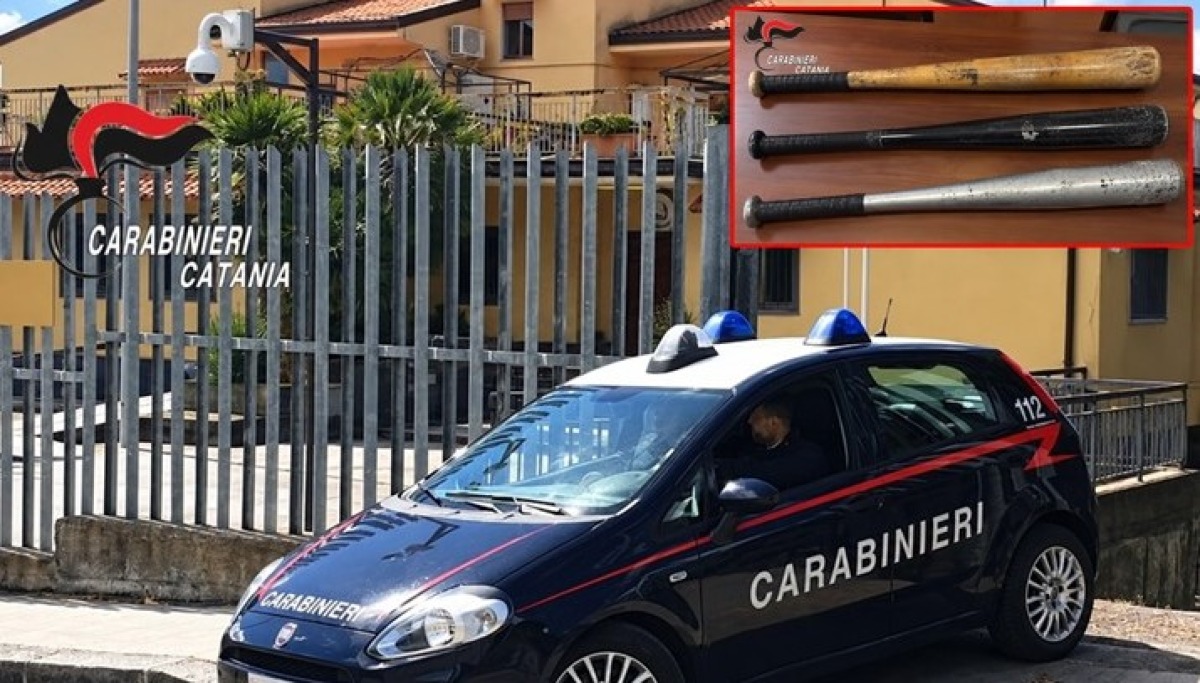 Tremestieri Etneo, rissa dopo una lite nel traffico: spunta una mazza da baseball, 3 denunciati - 