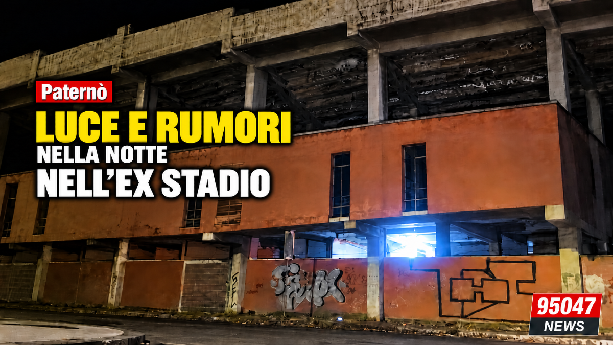 Paternò, luce e rumori dall’ex stadio abbandonato: la segnalazione di alcuni cittadini - 